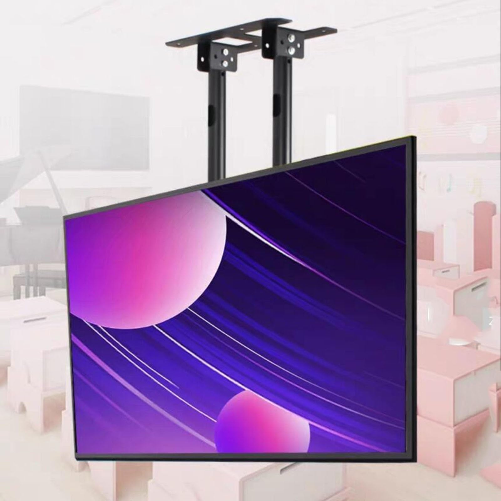 Fixation plafond pour TV de 120 pouces afin de libérer l'espace au sol