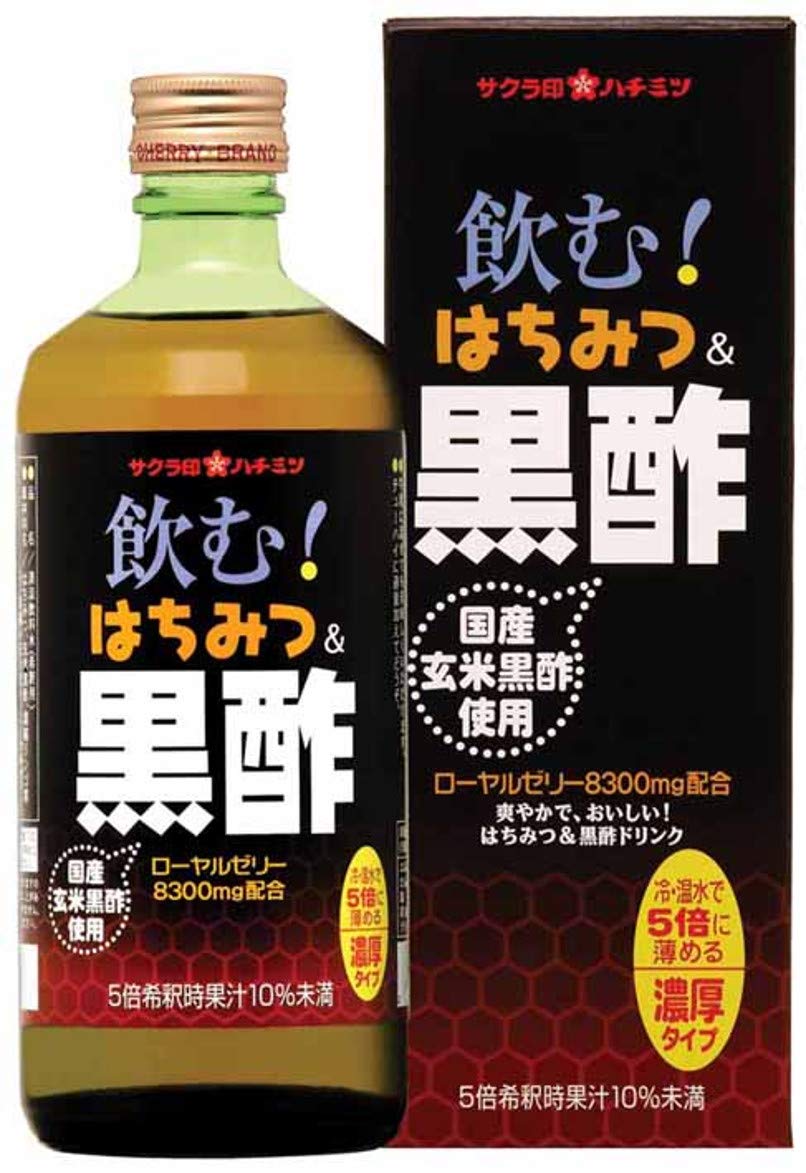 Amazon.co.jp: サクラ印 飲む!はちみつ&黒酢 500ml : 食品・飲料・お酒