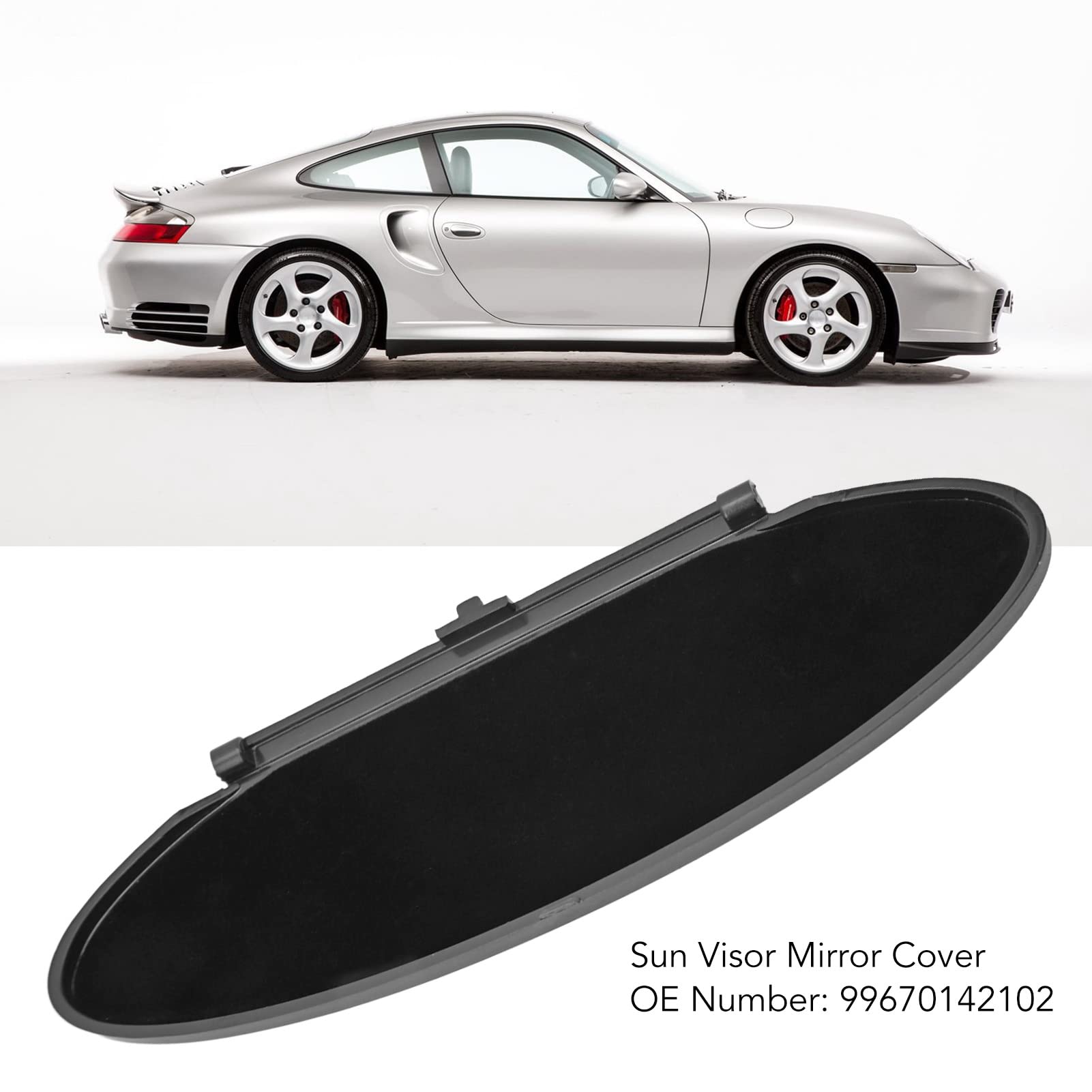 Copertura Specchietto Di Cortesia Con Visiera Parasole Per Auto – Sostituzione C6 (2005-2013) In ABS Nero, Resistente E Facile Da Montare