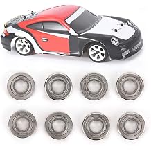 Car Metal Bearing, 8pcs 3 x 7 x 2mm RC Car Wheel Hubs Axle Sealed Ball Bearing RC Car Bearing Upgrade Tool Fit for WLtoys 1/28 K969 K989 P929