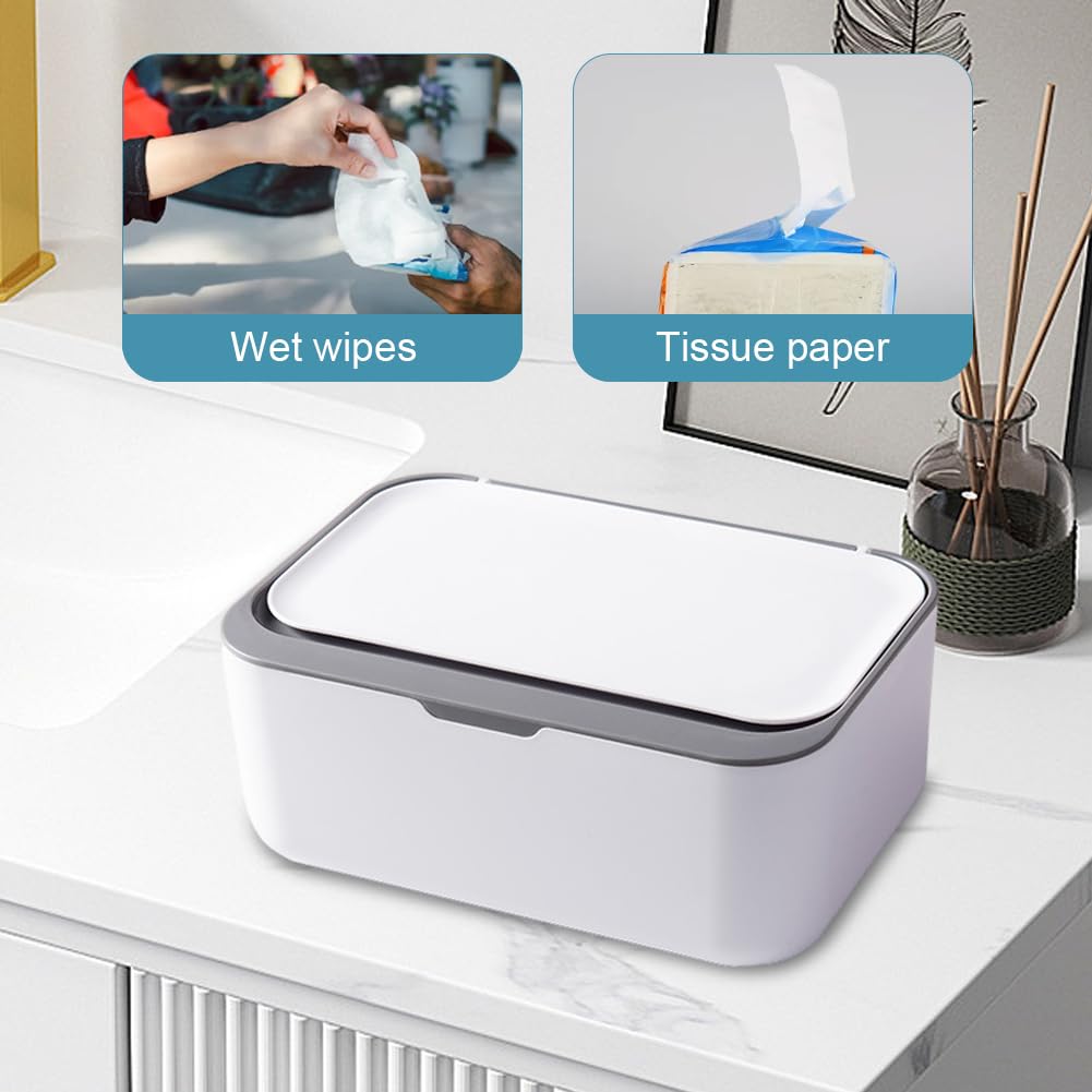 Distributeur de lingettes humides, boîte de rangement pour lingettes humides pour bébé pour la maison et le bureau (D)