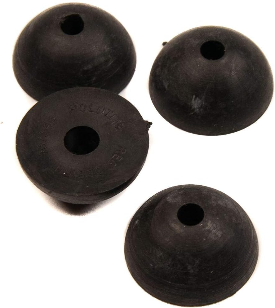 Dome Rubber Tap Washer 1/2" BSP Replacement 17mm Diameter (Pack of 4)