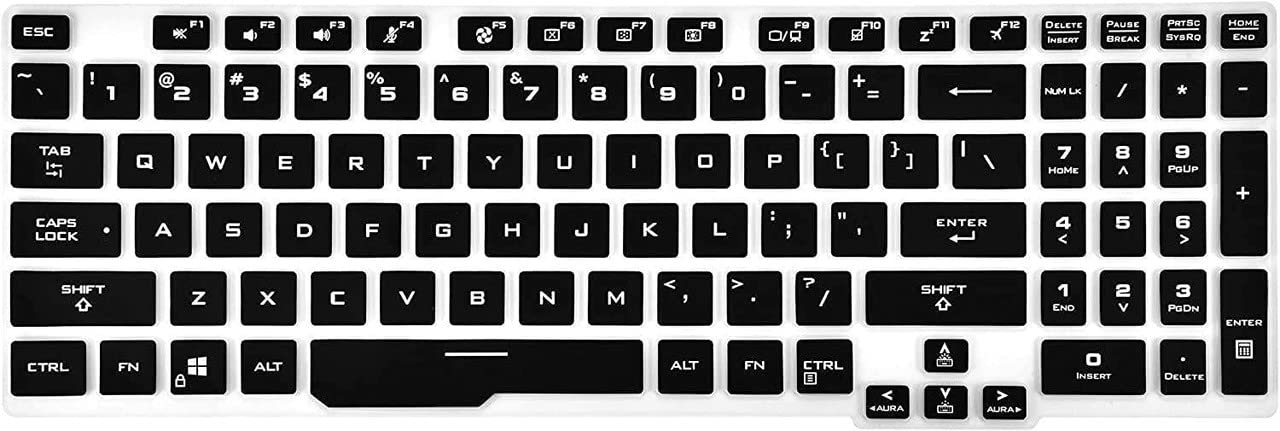 MXVOLT Ultra Premium Thin Light Full Cover Soft Black Keyboard Protector Skin for ASUS Flying Fortress 8 FA506 Tianxuan 15.6" Plus 17.3 Inch ASUS TUF A15 TUF506IV TUF506IU A17 TUF706IU Gaming Laptop (B09XKLGFFD) Amazon Price History, Amazon Price Tracker