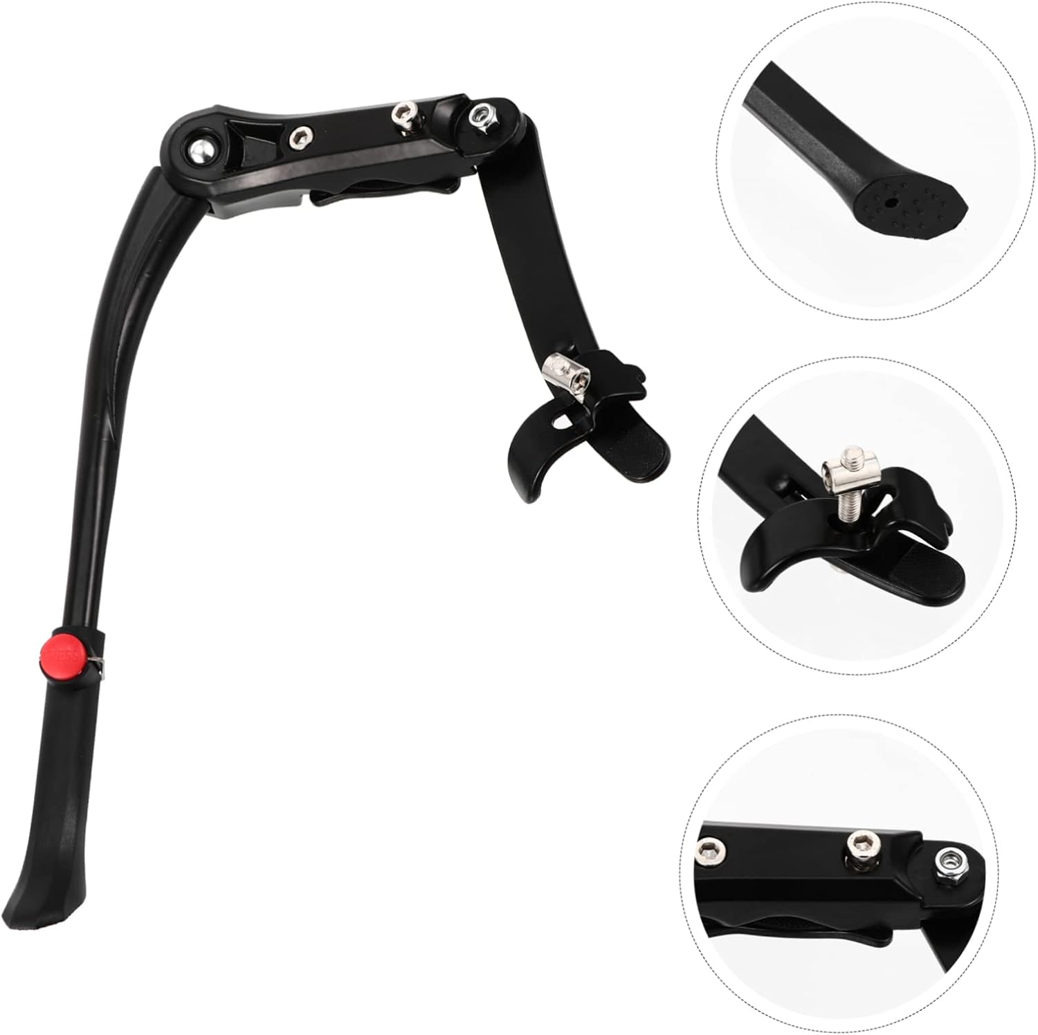 Adjustable Kickstand for Mountain Bike Sturdy Side Brace Non-slip Base Bike Stand for Road and Mountain Bicycles Parking Rack