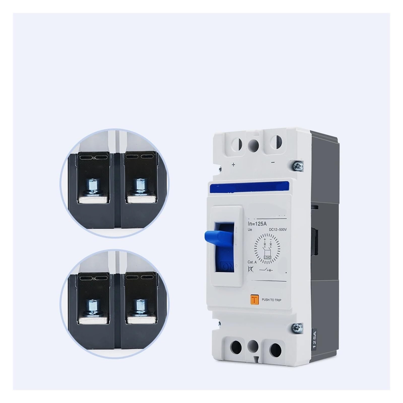 Cortacircuitos Protector del interruptor de protección sobrecarga disyuntor curva 2P DC B(125A)
