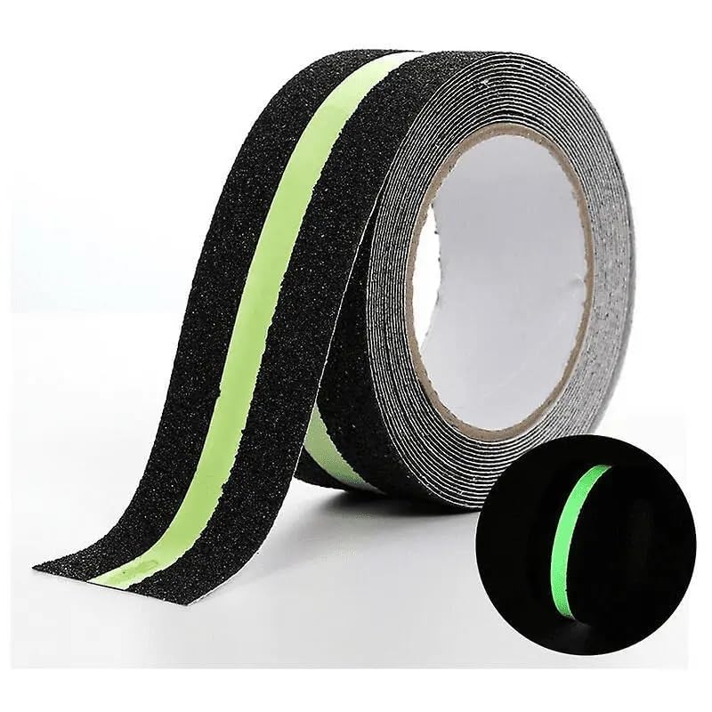 TIRALUHEM Anti Slip Grip Tape,Non-Slip Traction Tapes With Glow In The Dark Reduce The Risk Of Slipping For Indoor Or Outdoor Stair Tread Step (Warning Tape)
