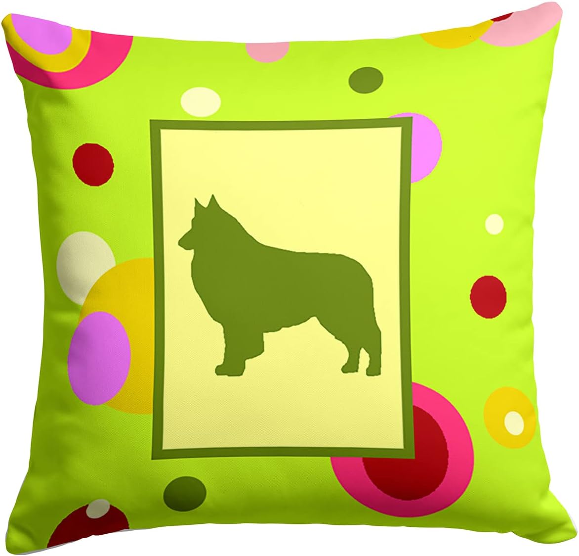 Caroline's Treasures CK1116PW1414 Fabric Decorative Pillow Machine Washable, Indoor Outdoor Decorative Pillow for Couch, Bed or Patio, 14Hx14W