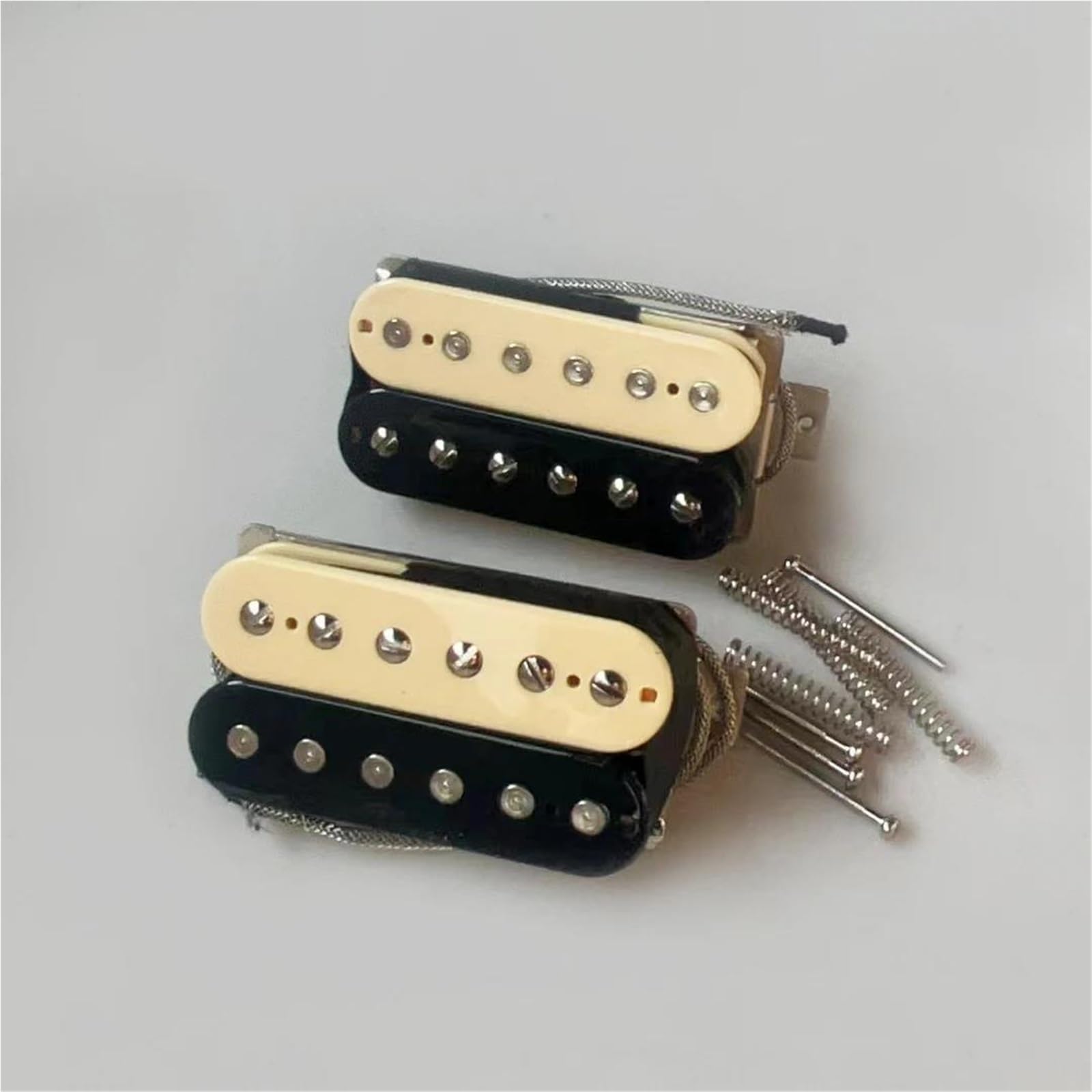 Przetworniki Humbucker Przetworniki gitarowe Czarny/Zebra Przetworniki Instrumentów Gitary Elektrycznej(Zebra)