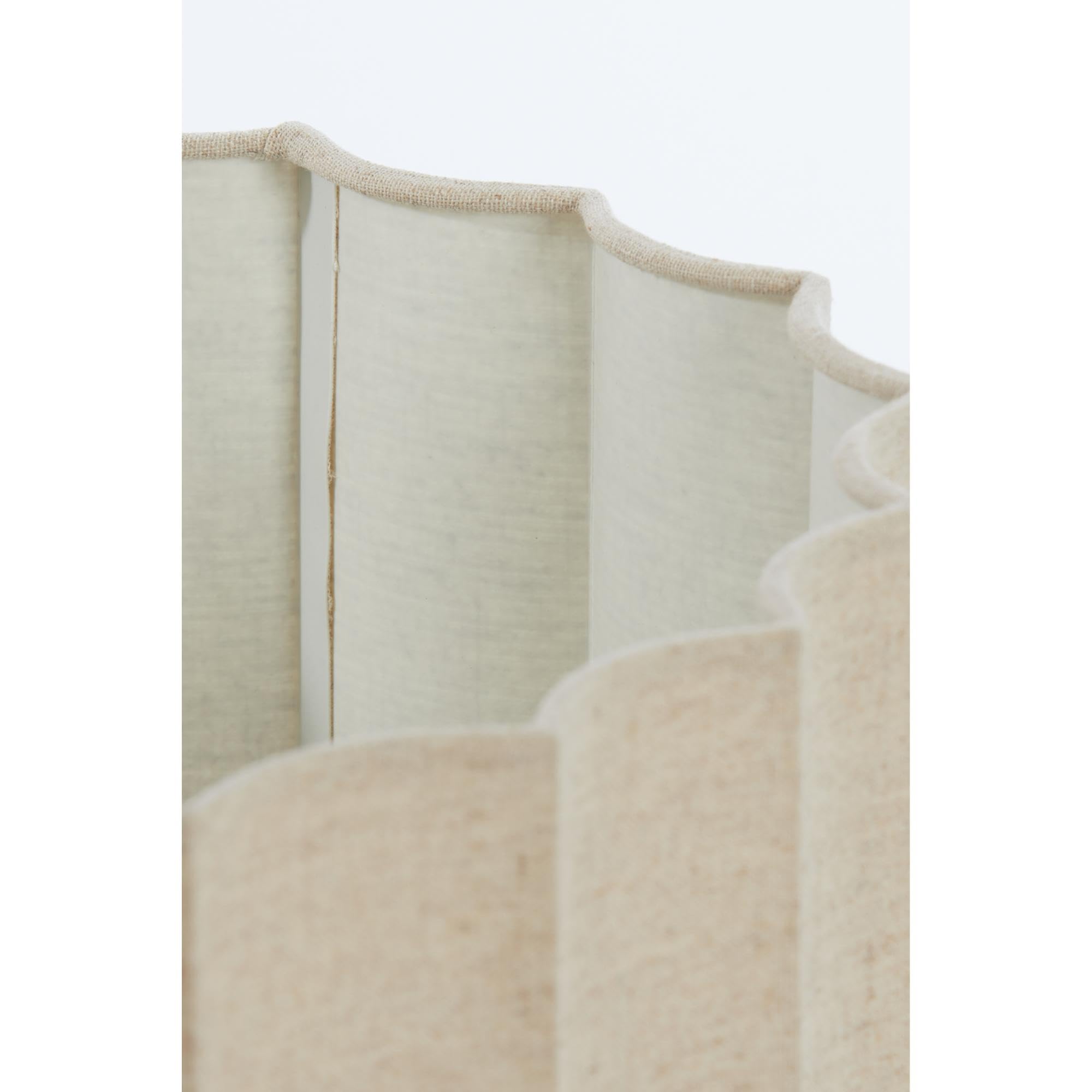 Light & Living Zylinder Lampenschirm Disli - Creme - 40x40x25cm | Rund - Modern - Textilien