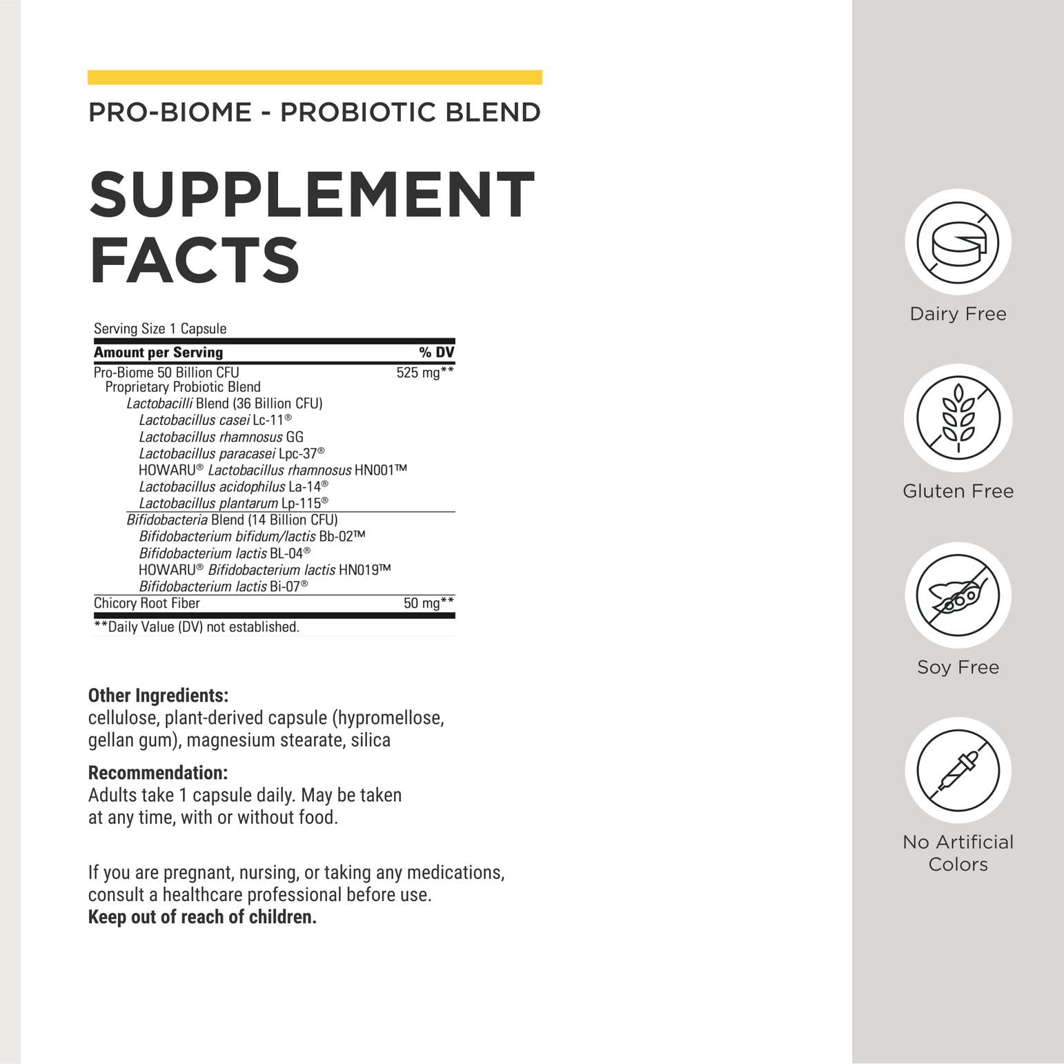 Integrative Therapeutics Pro-Biome, Probiotic Blend, 30 Capsules — Amazon image 3