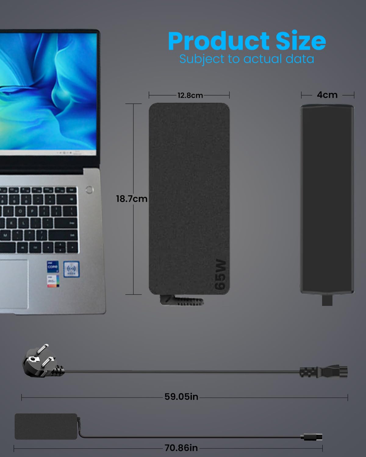65W USB-C Oplader Voor Lenovo ThinkPad En Meer – Snel En Betrouwbaar Voor X1, T-serie, Yoga En Chromebooks