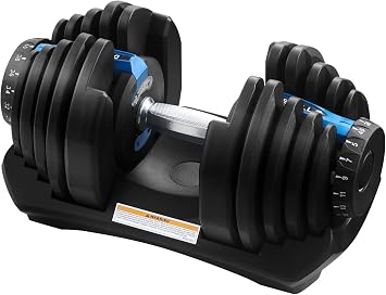 TRIOBLADE 24KG/40KG Adjustable Dumbbells for Saving Place Weights Dumbbells Set 15in1 /17in1 Fast Weight Changes NonSlip Handle Home Gym Strength Training Equipment