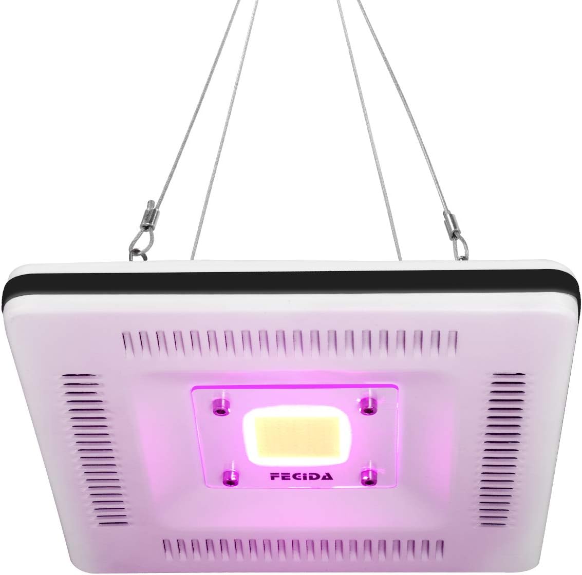 FECiDA Waterproof LED Grow Light, 300W HPS & CFL & CHM Grow Lights Equivalent, Professional Full Spectrum Plant Grow Light for Indoor Plants, Smart and Silent Born for Grow Tent and Indoor Garden