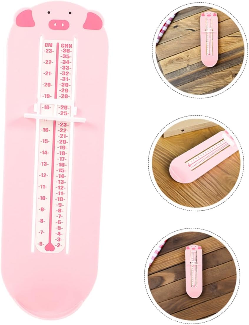 GLEAVI 2pcs Foot Measuring Device Shoe Size Ruler, Accurate Foot Length Gauge Measurer and 0-8 Years, Home Use Shoe Size Measurement Tool