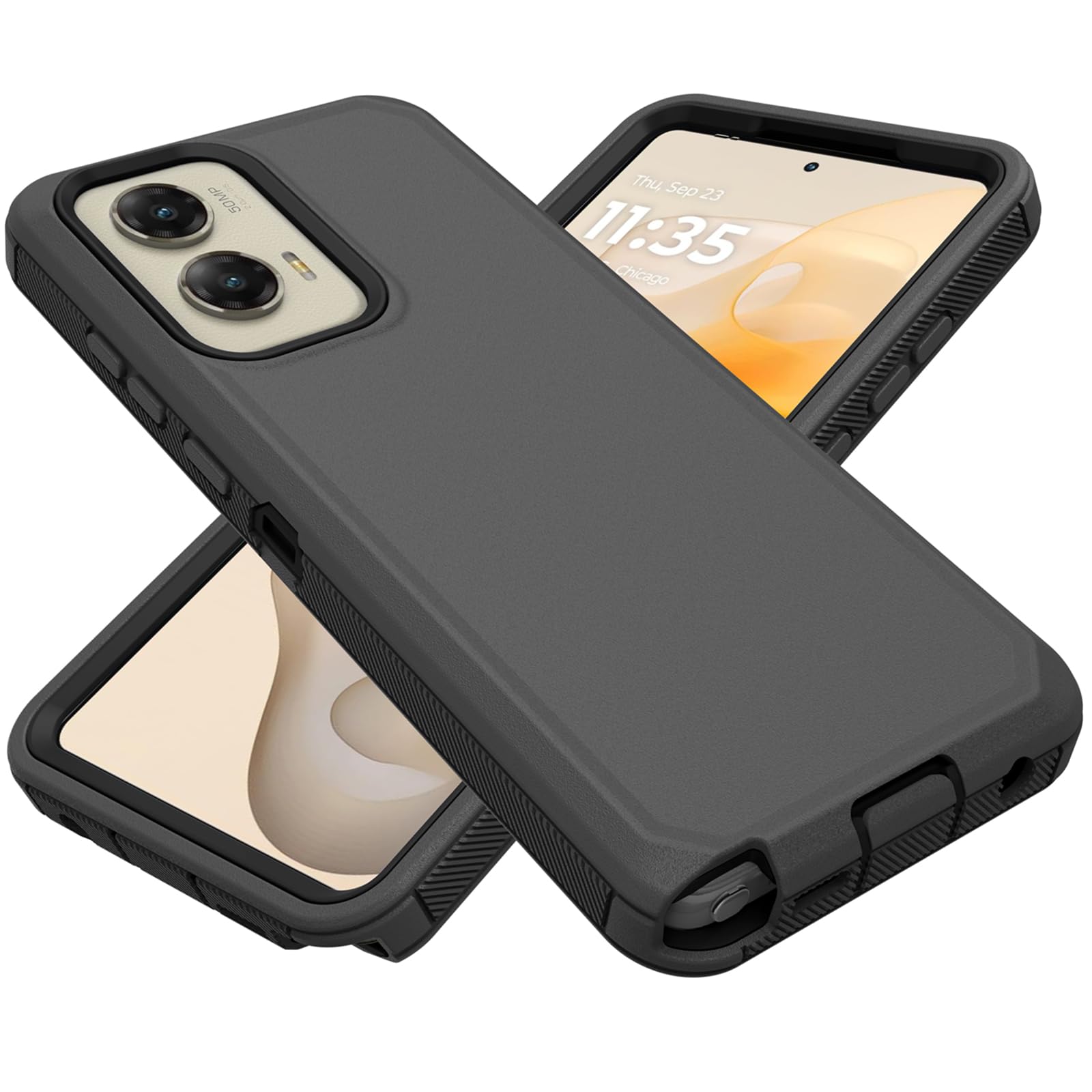 TIOZOLY for Motorola Moto G Stylus 5G 2024 Case, Heavy Duty Defender Case Dustproof Shockproof Protection 3 in 1 Rugged Phone Cover for Moto G Stylus