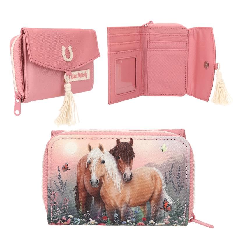Miss Melody Purse Flowers 0412763 porte-monnaie rose pour fille