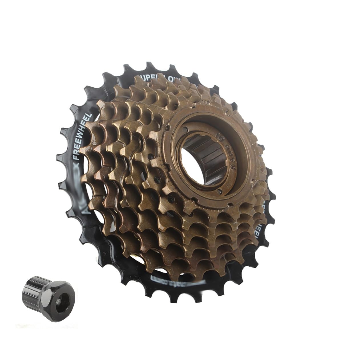 ZXGSXIOU 6/7/8/9 Speed Rotary 13T Bicycle Thread Freewheel For Folding Bike/Mountain Bike Freewheel(7 speed)