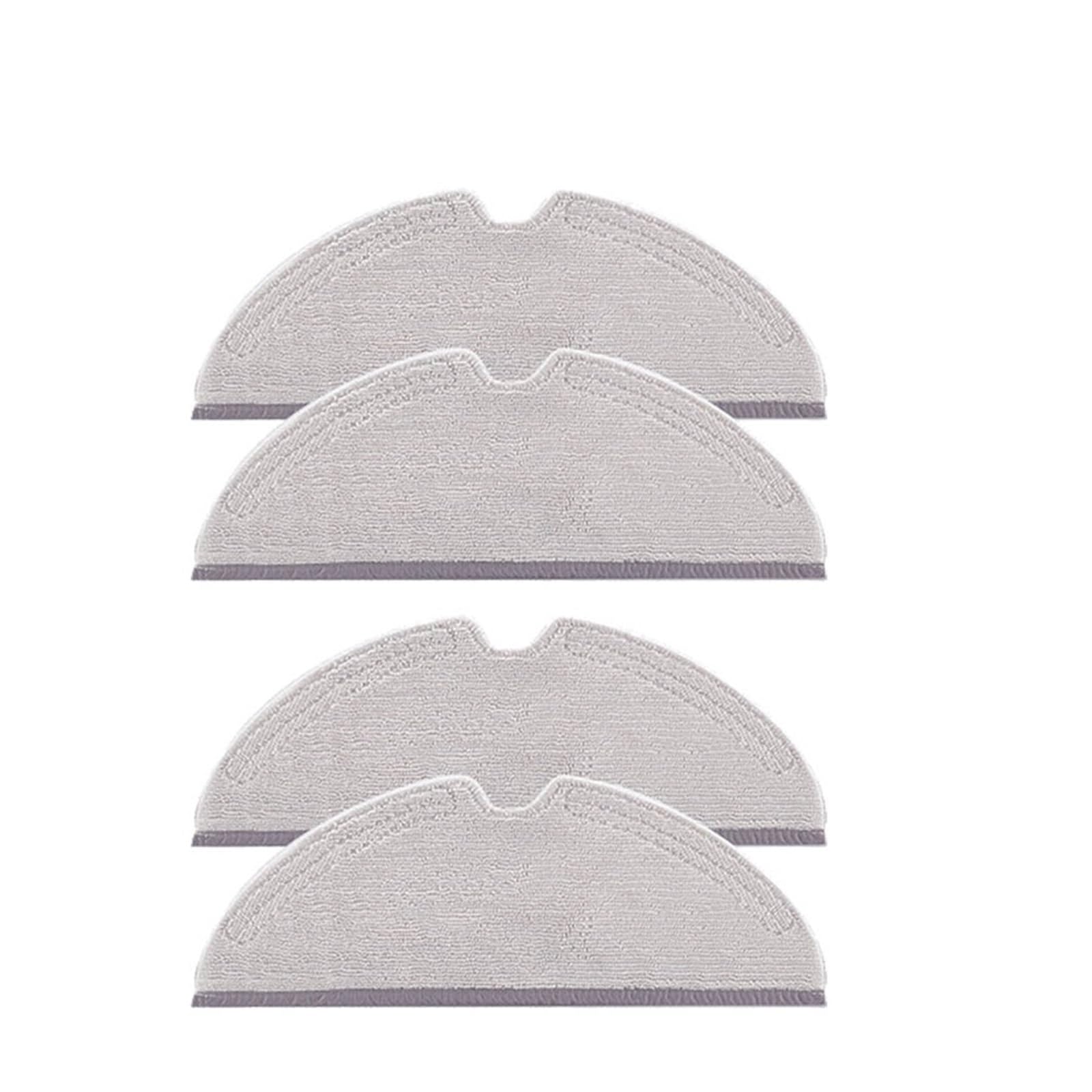 PNULGLKND Washable Mop Cloth, Compatible for Roborock S5 Max/S6 Pure/S6 MaxV/S51/S50/S55/S4/Q8 Max/Q5 Pro/Q7 Max, Robot Vacuum Cleaning Accessories(Mop 4pcs)