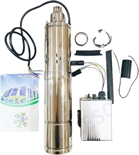 Miniatura 2 de Solar water pump DC24V High Pressure Submersible Screw Pump MPPT Controller 4 inch Small Bomba For Livestock Drinking Irrigation(24V)