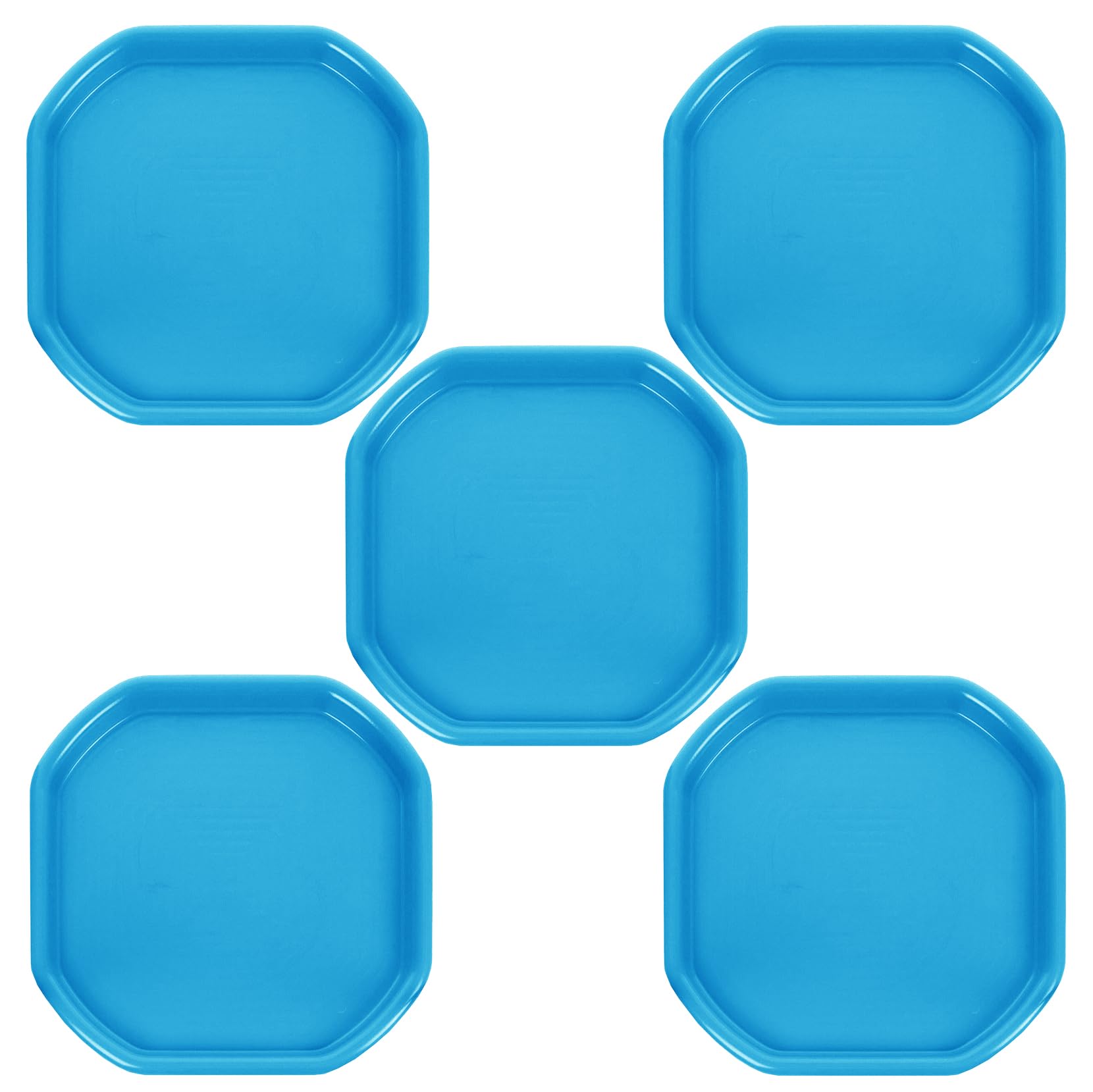 Childrens Kids Small Mixing Tray 70x70cm Plastic Tuff Spot Messy Play Tray Builder Equipment Sand Pool Pit Water Game Garden Beach For Home Cement Mortar Mixing Spot Board Made in Uk (5, Sky Blue)