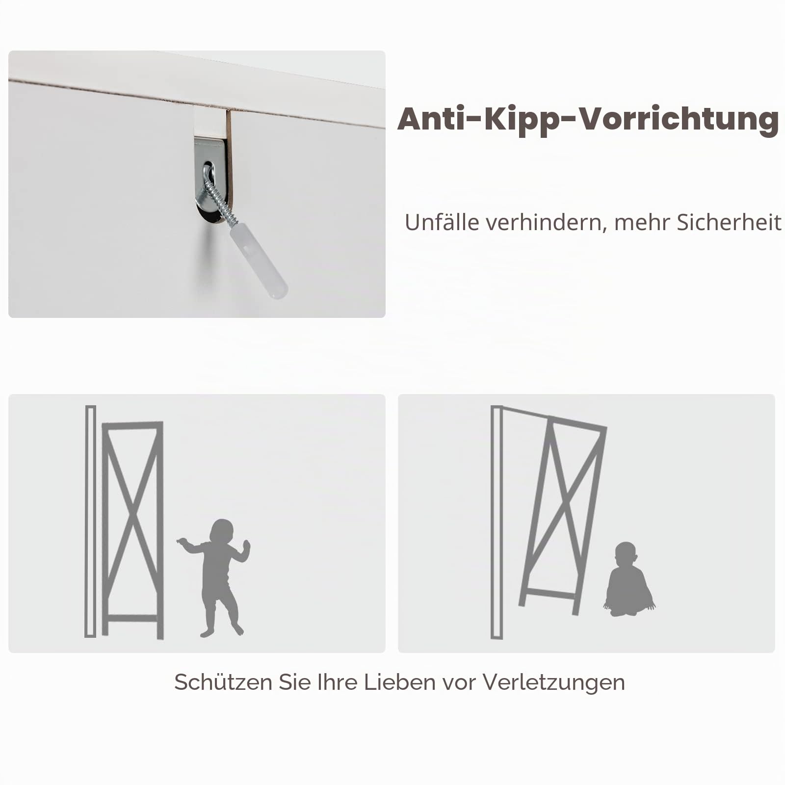 LIFEZEAL Badezimmerschrank mit 2 Türen, Hochschrank 37x37x160 cm, Bad Schrank mit 5 Ebenen, Hochschrank Aktenschrank aus Holz & MDF, Schrank Mehrzweckschrank für kleine Wohnung & Apartment (Weiß)
