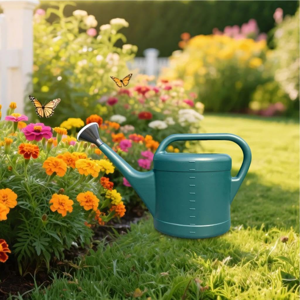 Arrosoir de Jardin avec Buse de Précision, Arrosoir Décoratif pour Plantes D'intérieur et D'extérieur, Grand Récipient Léger, Poignée Ergonomi, 10 L