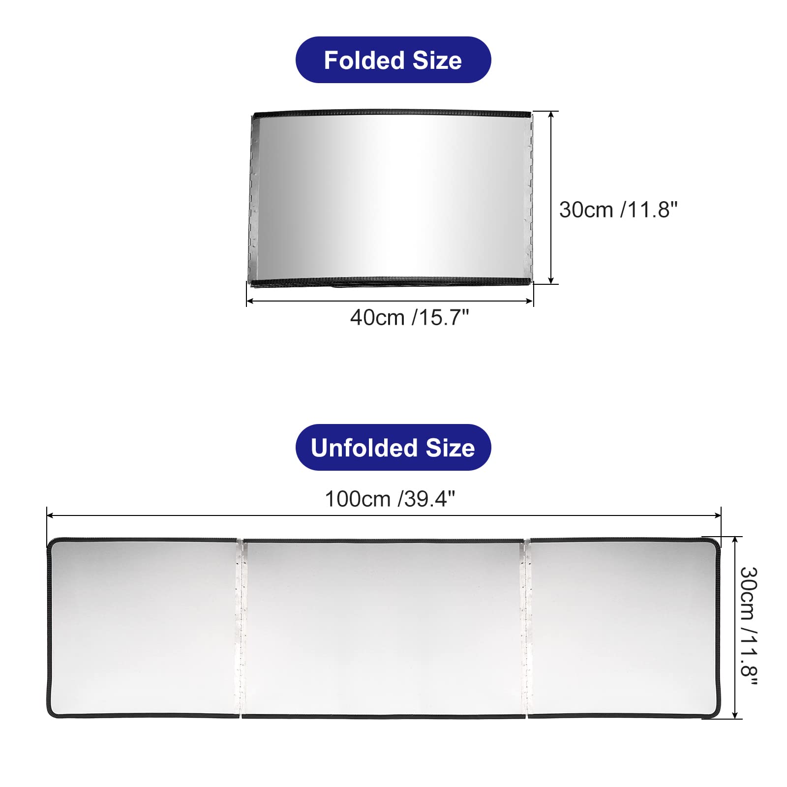 CASA -J Anti Oil Splatter Guard 2Pcs, 3 Sided Splatter Guard Stainless Steel Foldable Splatter Screen Suitable for Kitchen Cooking Stove - 15.7