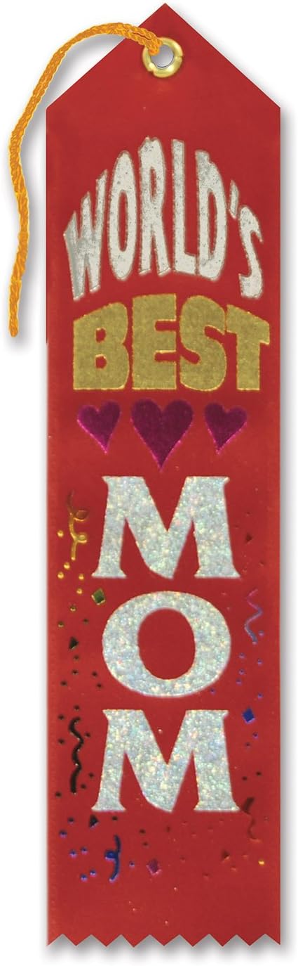 World's Best Mom Award Ribbon (Pack of 6)