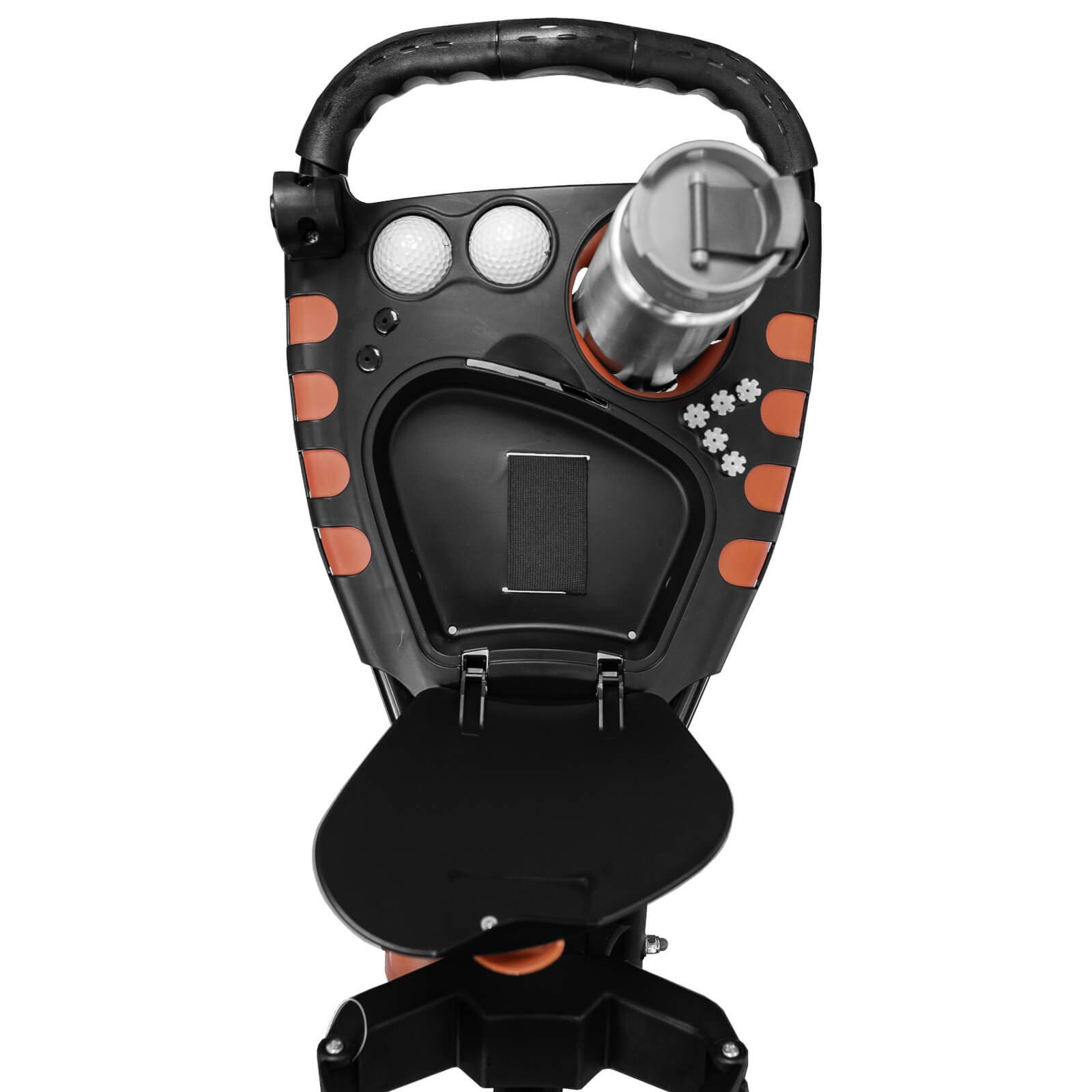 Unisex Compact+ 360 Golftrolley, Anthrazit/Rot, Einheitsgröße