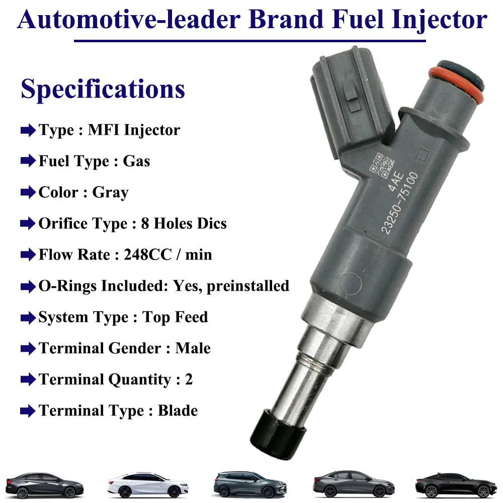 Amazon.com: Automotive-leader 4Pcs FJ783 23250-75100 Fuel