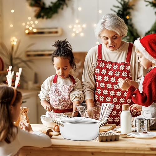 Miniatura 9 de AUDANNE Juego de 9 ollas y sartenes antiadherentes, utensilios de cocina antiadherentes, sartenes de cocina incluyen sartén con tapa, cacerola,