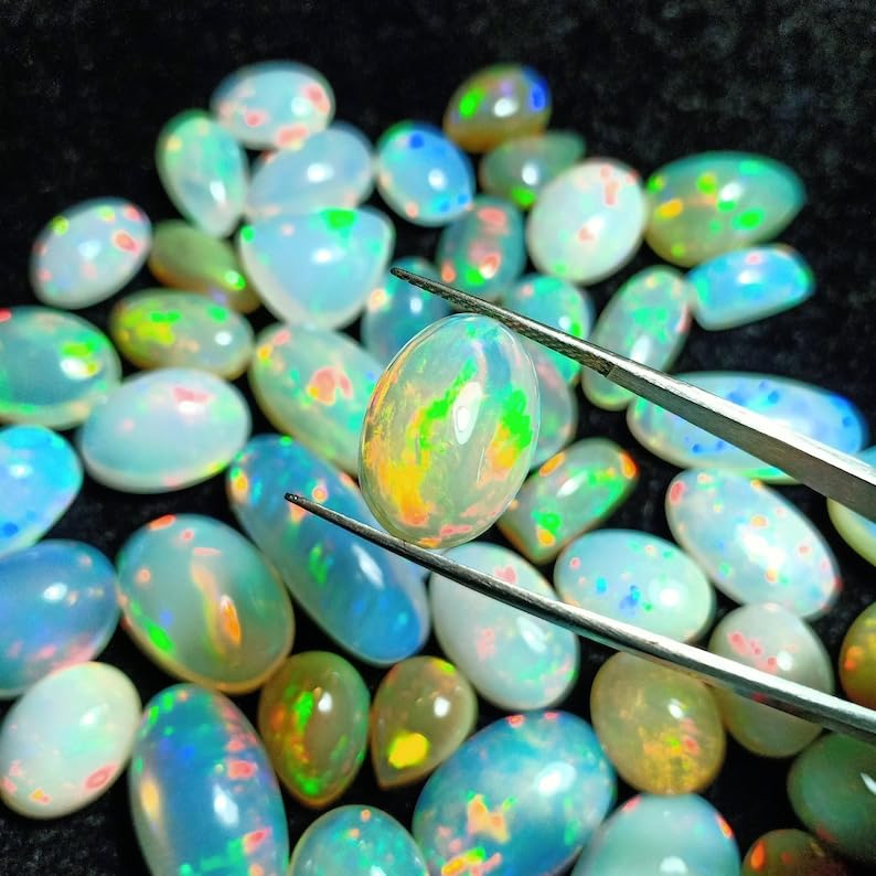 Opale éthiopienne AAA véritable de 8-10 mm pour création de joaillerie unique - 4