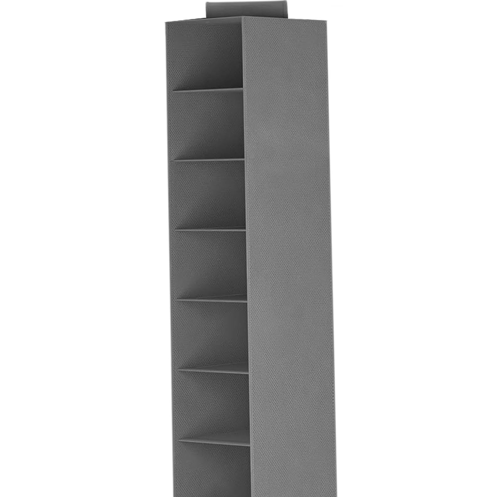 Hängendes Regal Garderobe Organizer Faltbares Hängendes Regal Gepäckorganisator Kleiderschrank Aufbewahrungsorganisator Schrank mit 10 Fächern für Schlafsaal, Schlafzimmer, Wohnzimmer, Grau