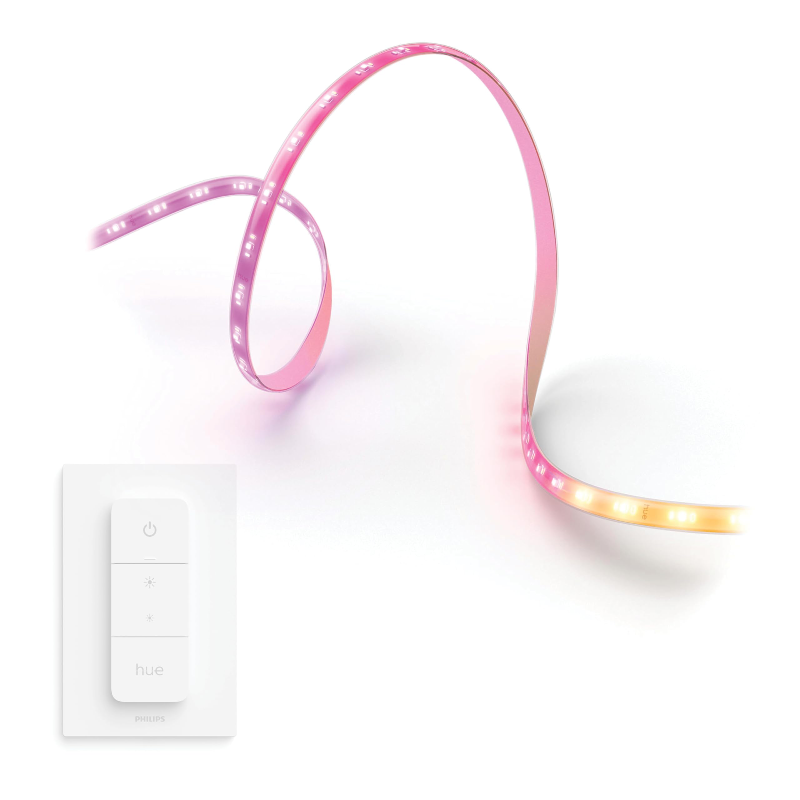 Philips Hue Flux LED Streifen 3 Meter - Weißes und Farbiges Licht - Light Strip - inkl. Hue Dimmschalter - Hue White and Color Ambiance