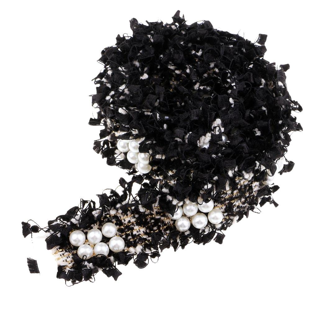 Enakshi 1 Yard Vintage Lace Ribbon Trim for Wedding Bridal Sewing Craft Black-picture-24