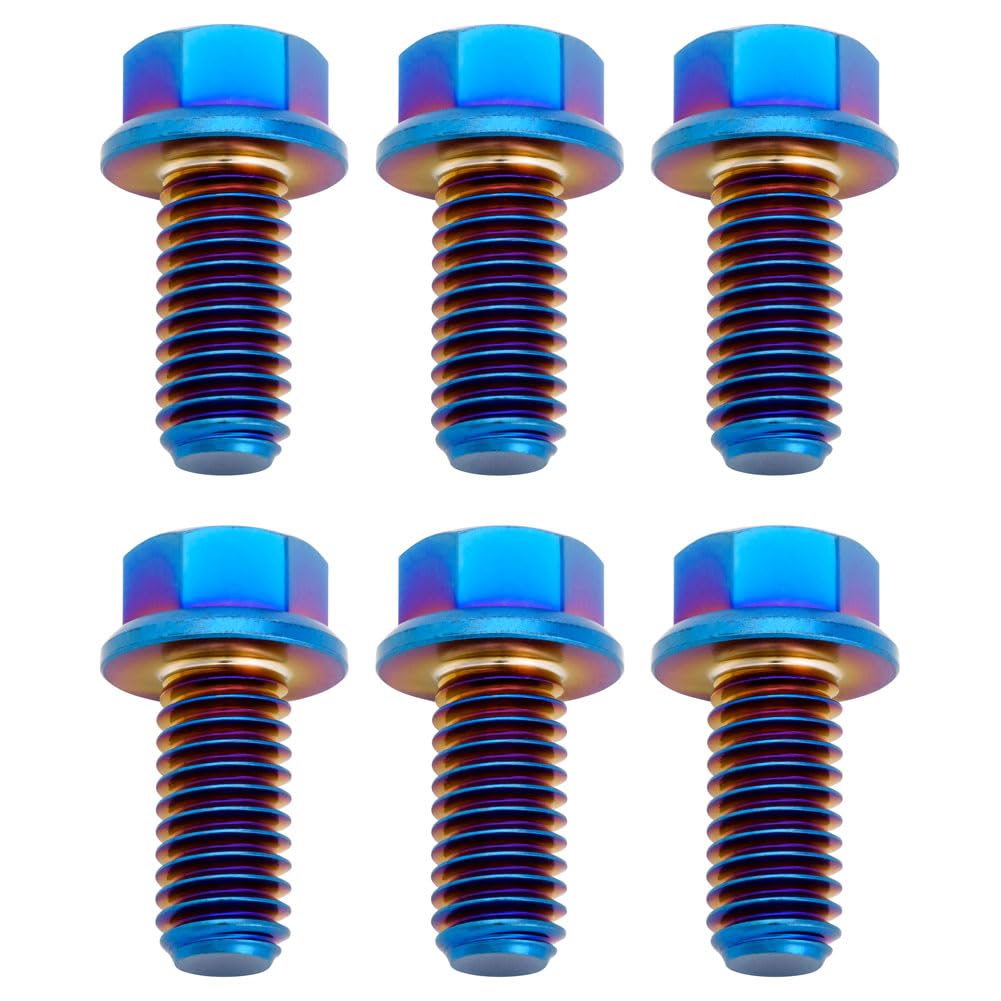 Tusk Titanium Rotor Bolt Kit Burnt Blue Compatible with KTM 450 SX-F 2007-2025/300 XC-W 2019-2025/300 XC 2020-2025/250 SX-F 2005-2025/350 XC-F 2011-2025