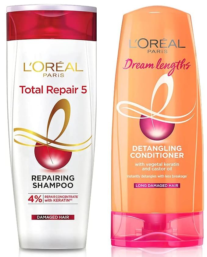 Buy L'Oreal Paris Total Repair 5 Repairing Shampoo with Keratin XS, 192