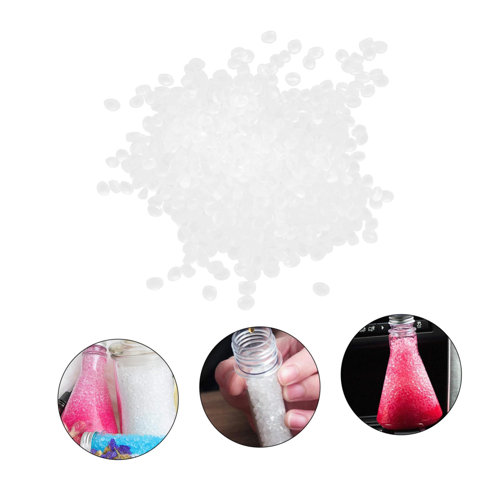 Perle Eva senza Profumo 1 Sacchetto, Bianche per DIY | Compatibili Vetro, Formato Sfuso da 1kg, Perle Profumate Fatte in Casa