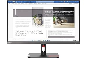 ThinkVision P27h-20: Designed for Efficiency and Productivity