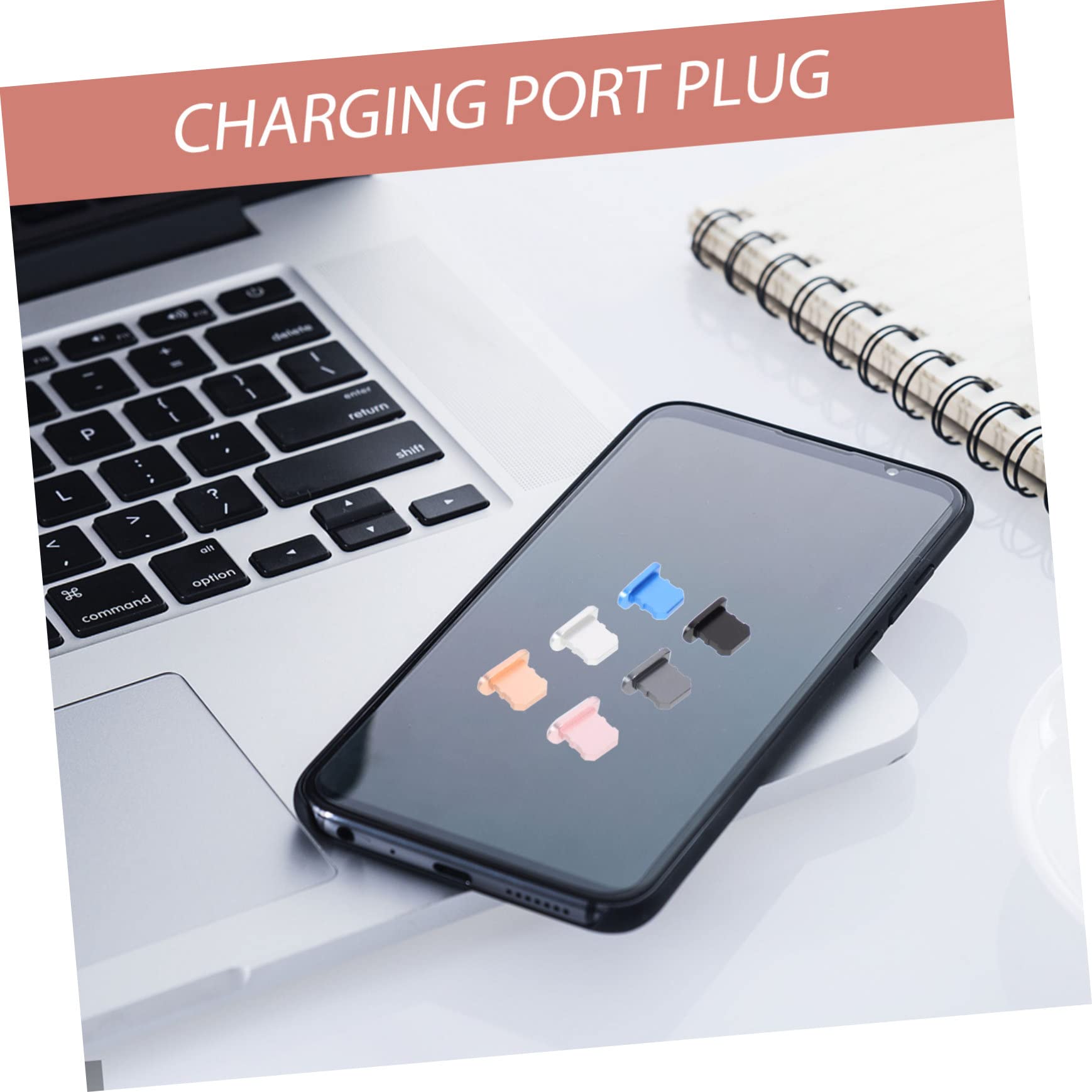 DOITOOL 30 Piezas Tapón Antipolvo para Enchufar Enchufes USB Enchufe para Puerto Protector De Puerto De Carga Cubierta del Puerto De Carga Teléfono Accesorios Metal