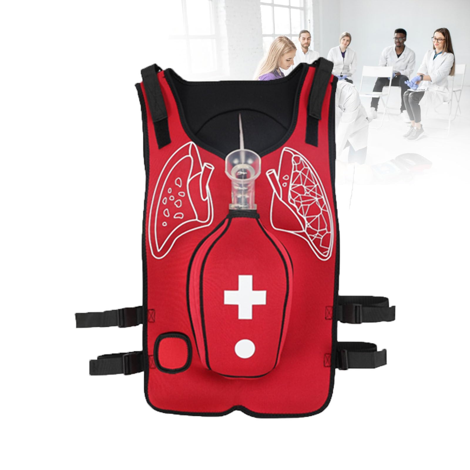 Gilet d'entraînement anti-étouffement pour la pratique de la RCP, design réglable pour les étudiants en soins infirmiers et l'éducation médicale