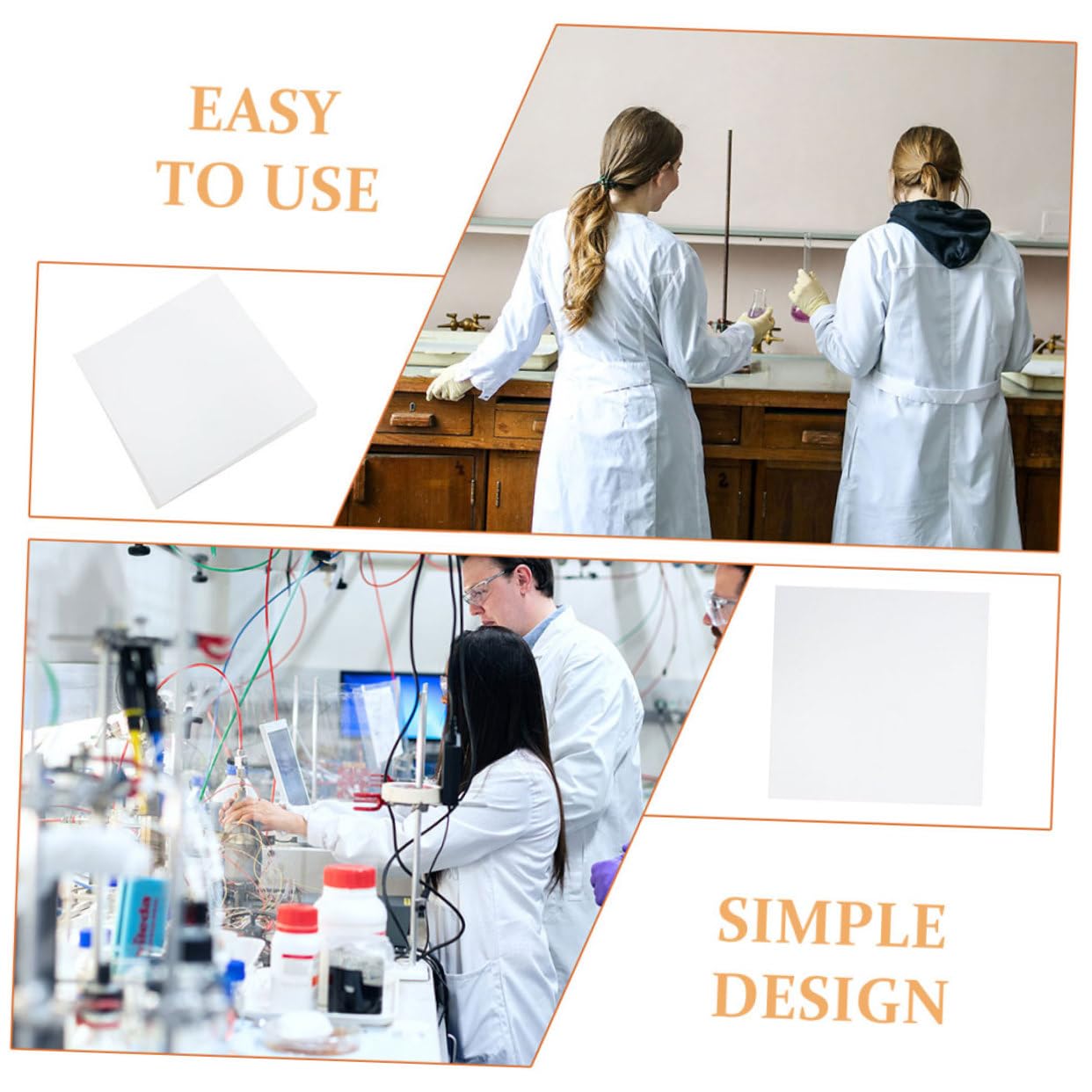 OSOLADY Square Qualitative Filter Sheets 12 Pack Fast/Medium/Slow Absorption Ideal for Lab Use