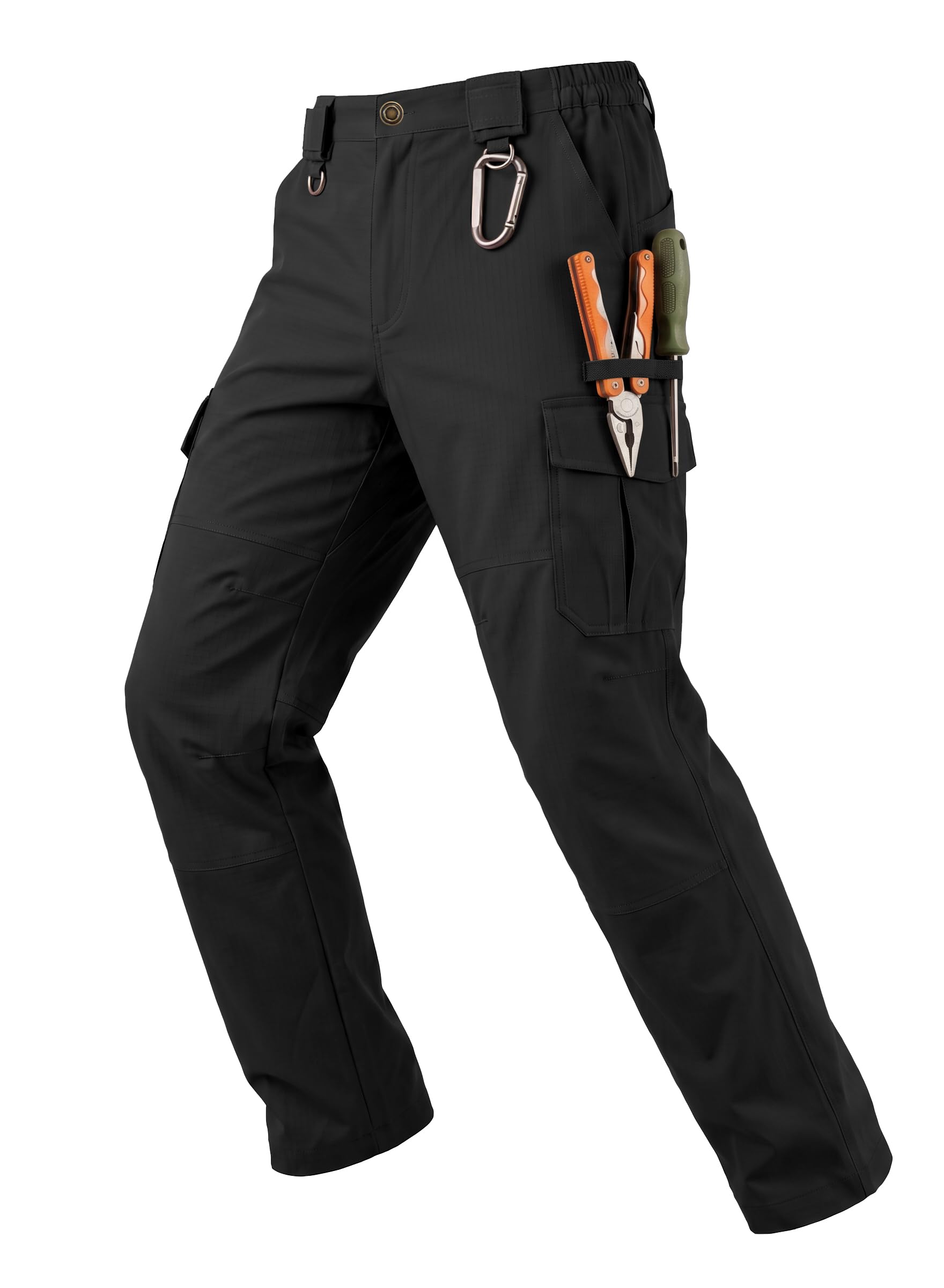 Ripstop Tactical Pants for Men Water Resistant Work Hiking Pants