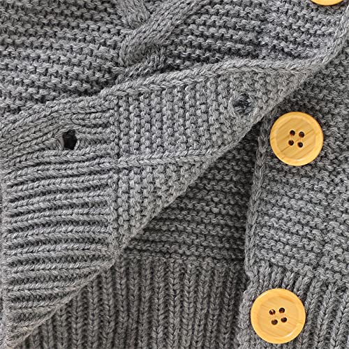 Baby Girls' and Toddler Long Sleeve Button Front Cardigan Knit Sweater Boys Knitted Sweatshirt Jacket Cute Crochet Cardigan3