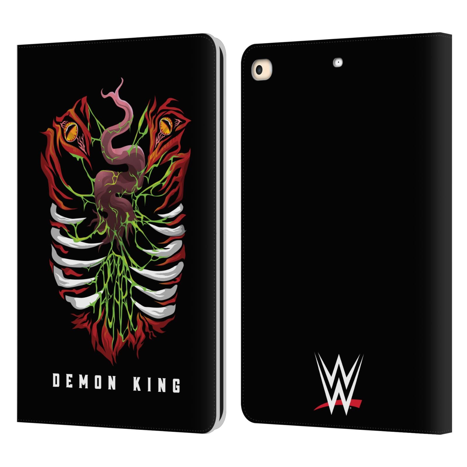 Head Case Designs Officially Licensed WWE Demon King Finn Balor Leather Book Wallet Case Cover Compatible with Apple iPad 9.7 2017 / iPad 9.7 2018