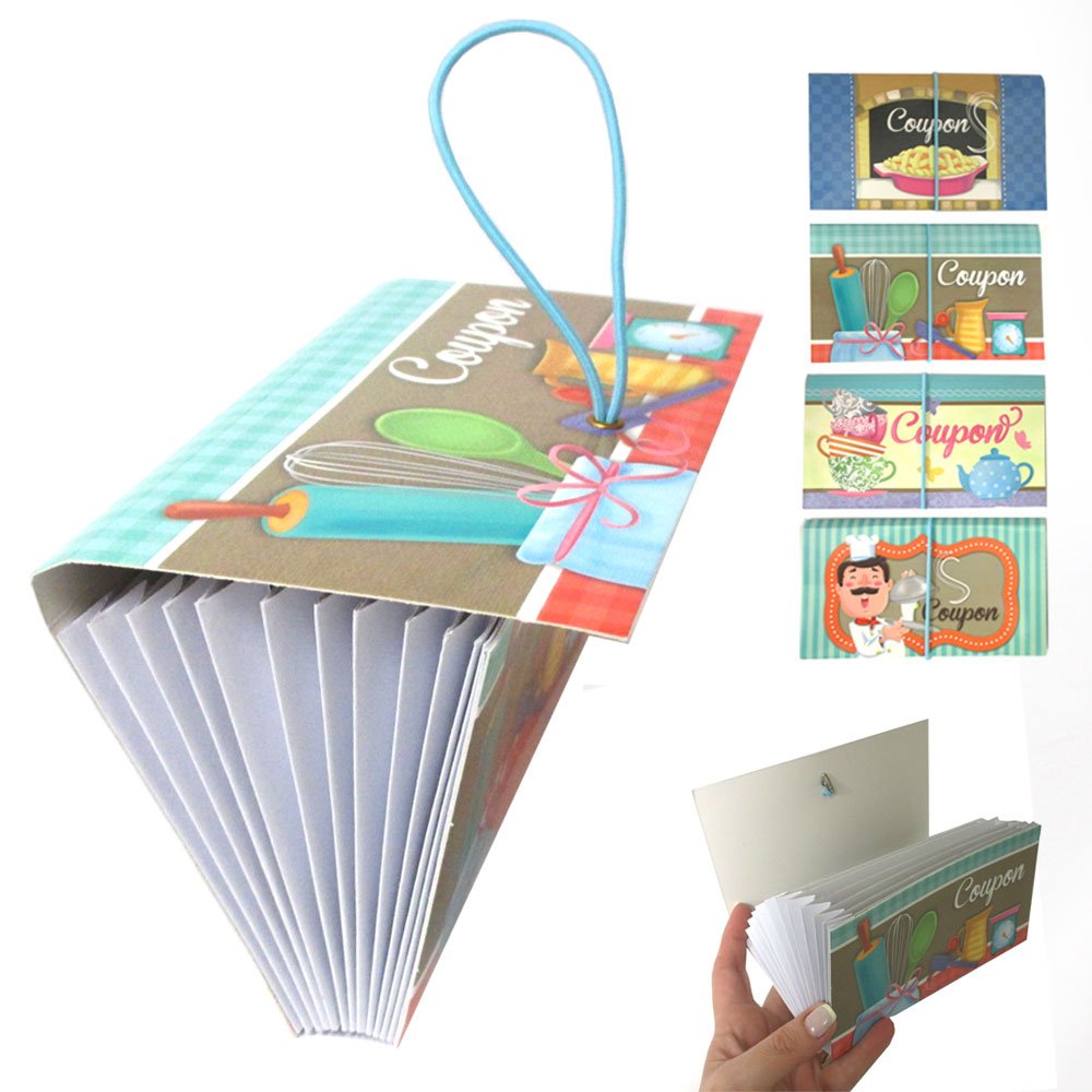 4 Pk 12 Pocket Coupon Organizer Holder Expanding File Wallet Purse Carrier 7"x4"