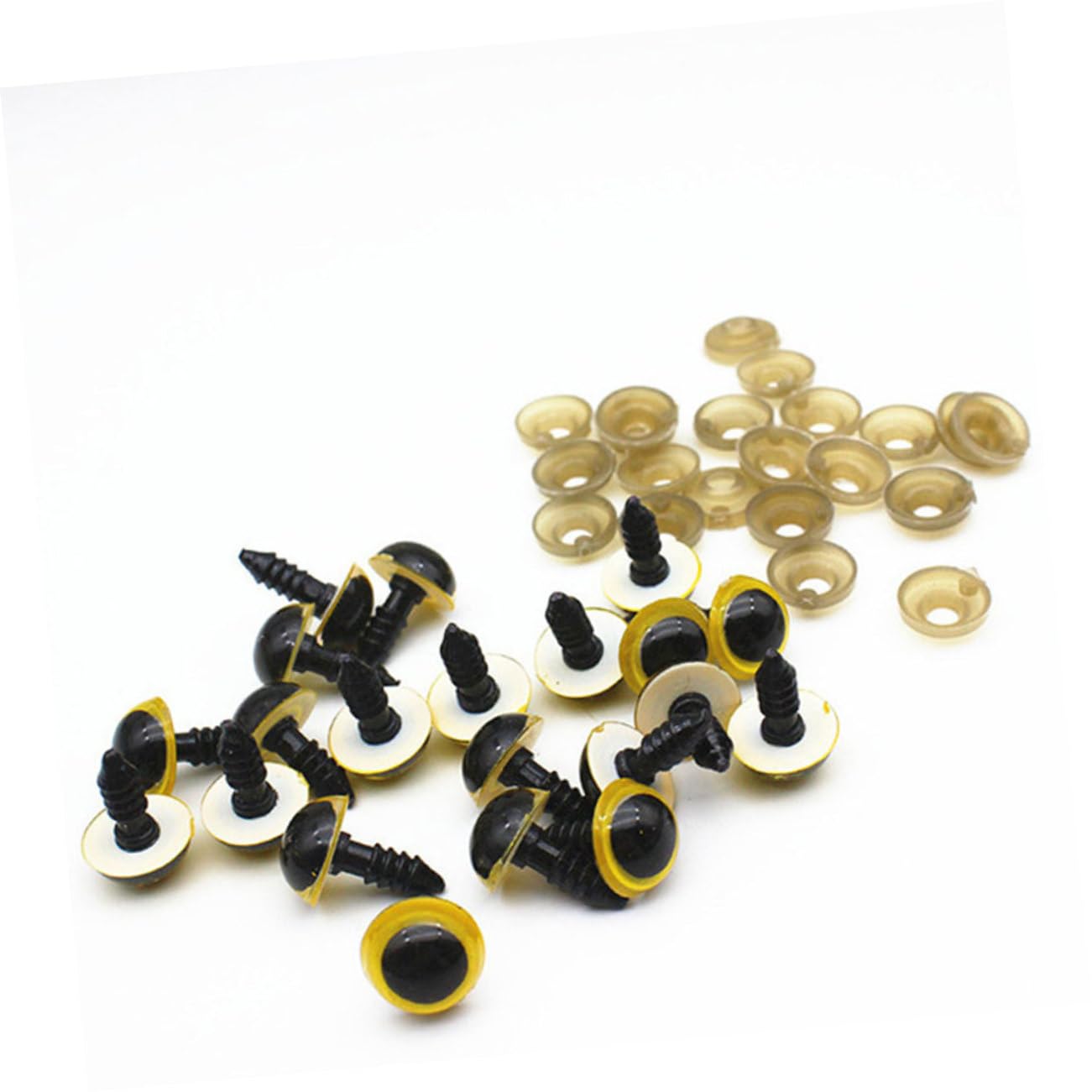 NUOBESTY 5 Sets Plüschpuppenbrille Augapfel Wackelauge Handgenähte Bewegliche Augen Puppenaugen Wackelaugen Farbe Für Augen Bastelaugen Engelsaugen Webstuhlaugenaufkleber Farbig Für Augen