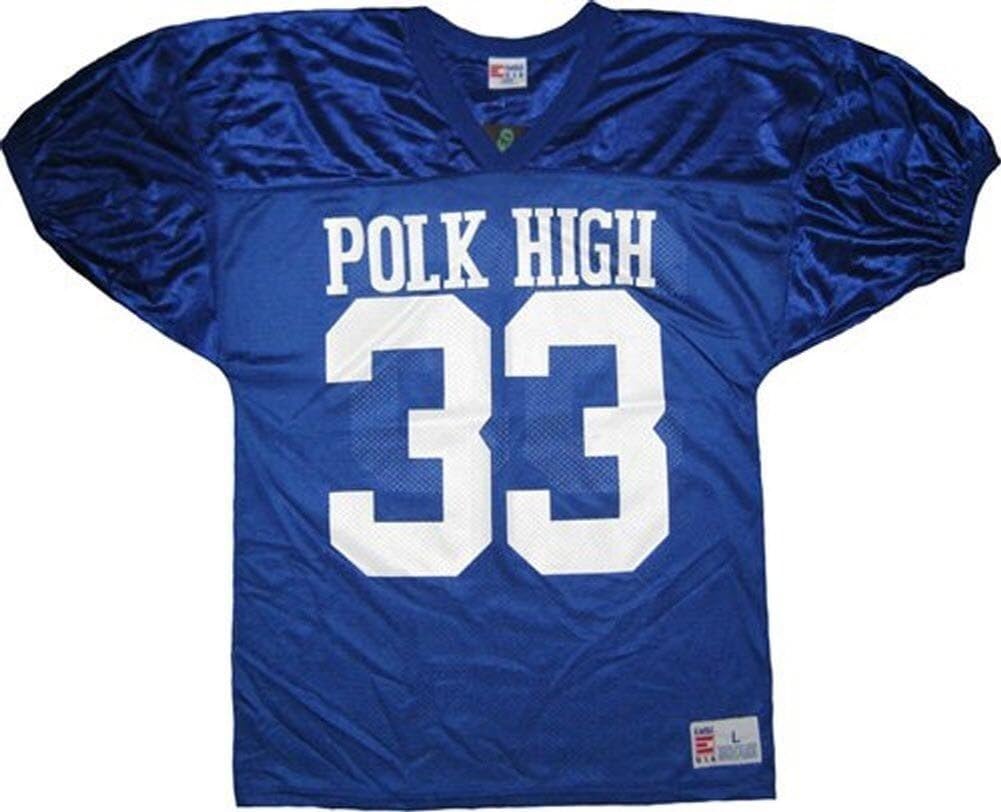 Married With Children Al Bundy Polk High 33 Blue Football Jersey Costume (X-Large)
