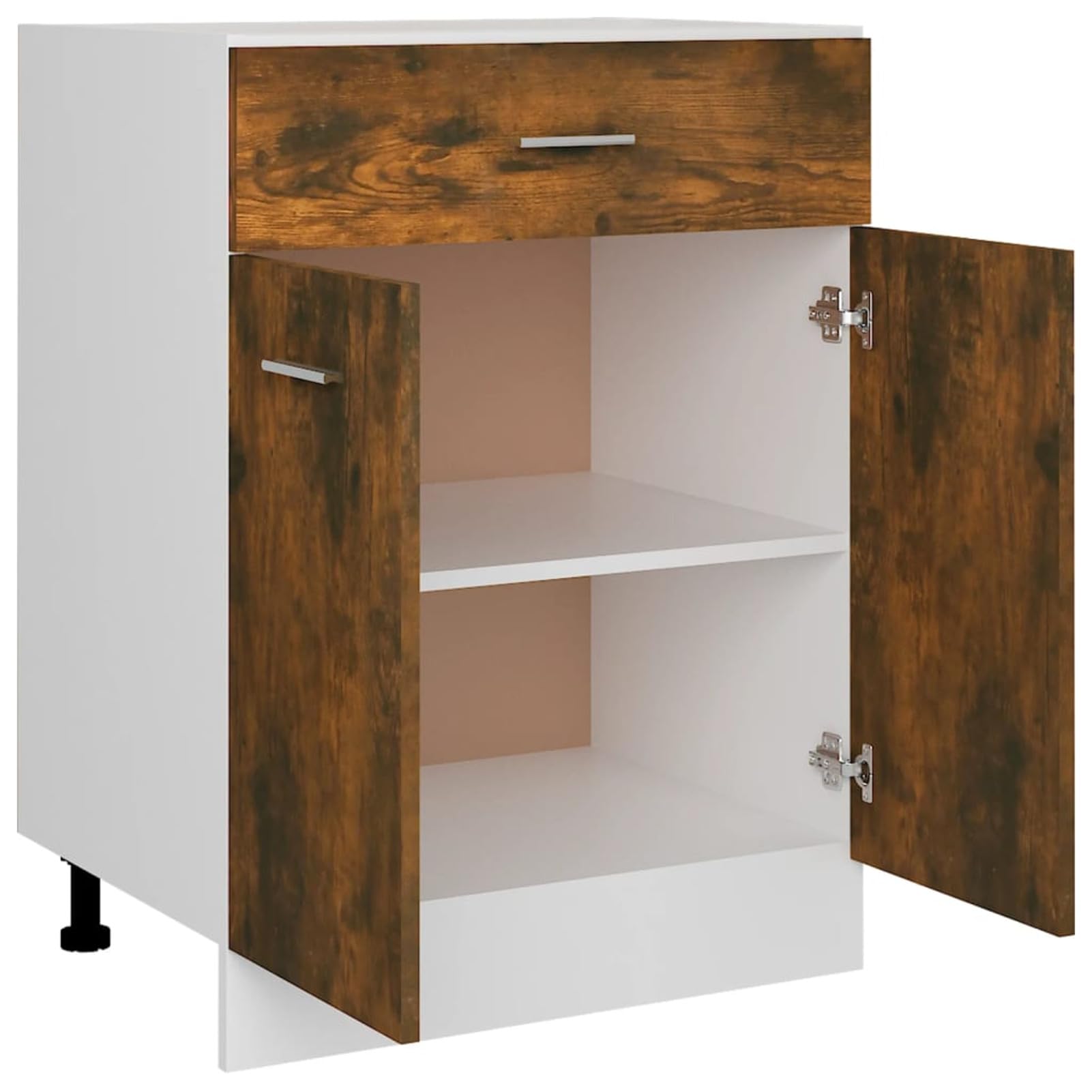 Unterschrank mit Schublade Räuchereiche 60x46x81,5 cm Küchenschrank, Küchenunterschrank, Unterschrank Küche, Küchenmöbel, Miniküche, Spülschrank