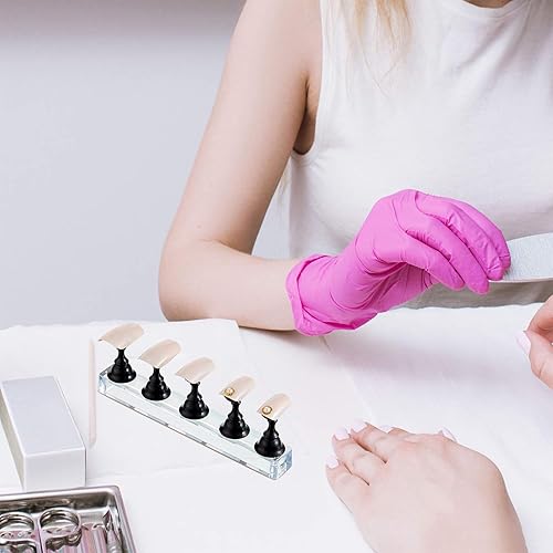Miniatura 17 de Blulu 2 juegos de soporte de uñas para uñas acrílicas a presión, práctica de exhibición, soporte magnético para pintar uñas para uñas postizas